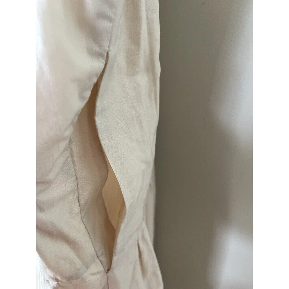 Anthropologie Maeve Midi Dress Women Halter Tired Preppy Cotton Flowy Sz 14 New